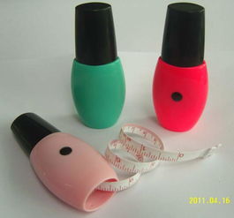 指甲油瓶卷尺 来自深圳市龙岗区平湖伟业塑胶制品厂的创意塑胶制品